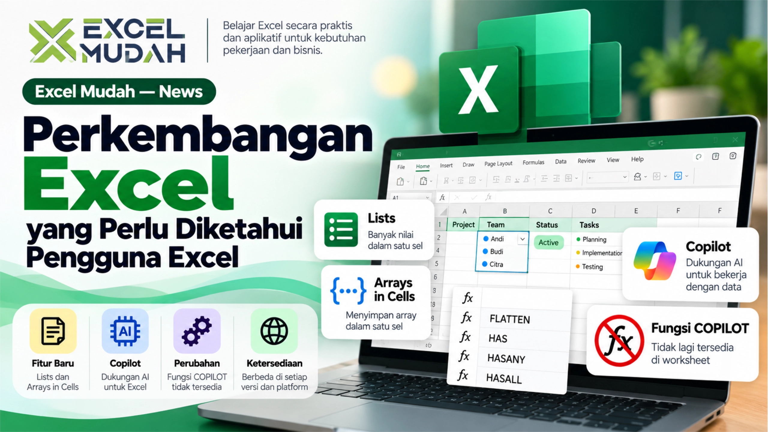 Perkembangan Excel yang Perlu Diketahui Pengguna Excel